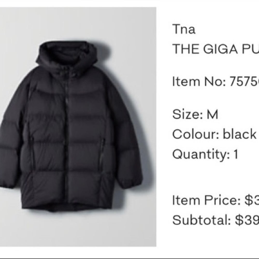 Aritzia TNA Giga puff